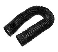 NUOBESTY Tuyau de Ventilation Sèche-linge Flexible Aluminium Épais Compatible Tambour Conduit Évacuation avec Gaine PVC Noir pour Circulation Air