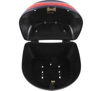 NUOBESTY Valise de Rangement Verrouillable Bleue pour Coffre de Scooter, Grand Volume, Plastique Résistant, Porte-Bagages Arrière Électrique, Usage Urbain, Accessoires Moto Sécurisés, Adultes