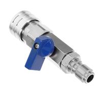 NUOBESTY Valve à Bille Inox pour Nettoyeur Haute Pression Accessoire Robuste pour Tuyau Arrosage et Lavage Auto Vanne pour Usage Domestique et Professionnel