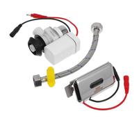 NUOBESTY Valve de Chasse Automatique Urinoir avec Capteur Intelligent pour Salle de Bain Kit de Remplacement Électrovanne Abs avec Panneau A et Alimentation Dc Installation Murale Facile