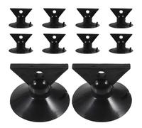 NUOBESTY Ventouse pour Ampoule 35 Mm Noire, Lot de 10 Extracteurs à Lampe en Plastique, Outil Pratique pour Retirer Ampoules des Plafonds Hauts, Changeur D'ampoules à Grosse Portée