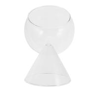 NUOBESTY Verre à Cocktail Créatif Petit Modèle 10,4x10,4x9,5 Cm en Verre Transparent Base Stable Antidérapante, pour Bar, Maison et Restaurant, Coupe à Cocktail Originale Réfrigérante