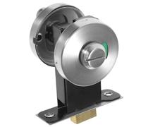 NUOBESTY Verrou Indicateur de Toilettes en Acier Inoxydable Brossé Serrure de Cabine sans Clé pour Porte de Séparation Serrure de Salle de Bain/Occupée Compatible Toilettes Publiques