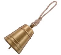 NUOBESTY Vintage Hanging Metal Cowbell with Jute Rope Rustic Country Harmony Bell for Christmas Wreath Handmade Metal Ornament for Holiday and Wedding Decor