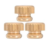 NUOBESTY Vis de Retenue en Métal Or pour Valve de Cornet D'élève, 3 Pièces, Stabilité Améliorée et Installation Facile, Accessoires pour Trombone et Baryton