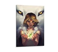 Nuochen Mononoke Hime Princesse Mononoke Affiche de film d'animation japonaise 2 Décoration murale Affiche murale Image suspendue Impression décorative 30 x 45 cm