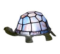 NUODITOS Petite Veilleuse Tortue Tiffany Style Stained Glass Accent Table Lamp Bedroom Living Room Bedside Lamp Mini Light Kids Gifts Cute Cute Light