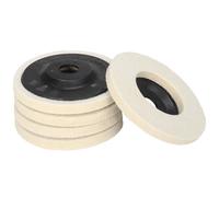 Nuodunco 10pcs 4 pouces Disque de rabat fibre de nylon 320 Grit Puffir Roue de polissage pour le moulin aire de brouillard.