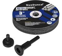 NuoDunco Disque à Tronçonner 75 Métal INOX Acier Fer, 75 X 1,0 mm Disque de Coupe 10 Pièces, Disque Découper pour Meuleuse d'Angle (10 pièces + 1 mandrins)