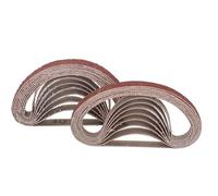 NuoDunco Lot de 10 bandes abrasives 10 x 330 mm pour ponceuse à air, accessoires de polissage pour le meulage des métaux, couteaux à bois, 10 pièces, 10 x 330 mm, 10 pièces P80