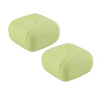 Nuodwell Lot de 2 boîtes à savon de voyage fabriquées à la main étanches pour la maison et l'extérieur