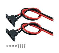 Nuofany Amass XT90E-M Lot de 2 fiches mâles de Batterie montables Câble Pigtail XT90 avec câble de 30 cm pour Batterie RC Lipo FPV Racing Aircraft Drone