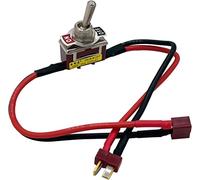 Nuofany Interrupteur électrique on-Off à Grand Courant avec Prise Deans T / XT60 pour Batterie d'avion RC, de Drone, de Voiture ESC (Deans T)