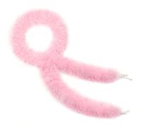 NUOGUAYI Boa de plumes, écharpe à plumes moelleuse, Boa en Plumes de Marabout, Boa de 2 m pour bricoler, pour couture, artisanat, décoration de costume, fête, carnaval, Noël (C)