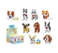 NUOJIAYING Chiot Micro Blocs de Construction, Bricolage Mini Blocs de Briques Jouet Set, Construction Briques AnimauxJouet, Ensemble de Micro Blocs(1002PCS)