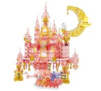 NUOJIAYING Maison de Fleurs avec Lumières LED, Ensemble de Blocs de Construction château de Fleurs, château de rêve sur Un Nuage, Maquette Créative pour Adulte(513PCS)