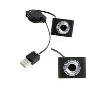 Nuojie Mini Webcam HD 4K Caméra pour PC Portable et Bureau, Rotation à 360 Degrés, Haute Définition et Images Vraies Couleur