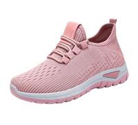 Nuoke Chaussures décontractées pour Femmes, Printemps, été et Automne, Simples, en, légères, Respirantes et Non étouffantes, pour la Course à Pied Le Sport Bottine Noire