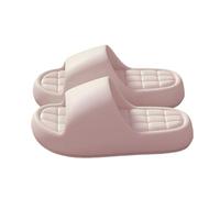 Nuoke claquette,pantoufles femme,Women's Round Head Thick Bottom Hollow Out Wear Clip Toe Thick Bottom Slope Heel Slippers Sandales Plates Pour Habillées (Pink, 40)