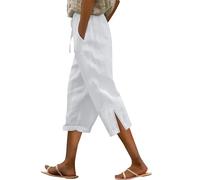 Nuoke Pantalon Fluide Femme Été, Pantalon Blanc Lin, Mes Commandes, Ventes Flash du Jour, Pantacourt Femelle, et Ventes Flash, Trousers for Women_1