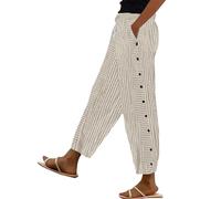 Nuoke Pantalon Lin Femme, Pantalon en Lin Femme Été, Mes Commandes en Cours de Livraison, Vente Flash du Jour et Soldes, Pantacourt Femelle, Mes Commandes passées, Pant Women_1