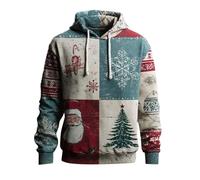 Nuoke Pull de Noel Homme, Amour à Xmas Joyeux et Oh Venez Laissez-Nous Chemises Tops L (Light Green, L)