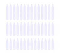 NUOLUX 200pcs Plastic White Collar Stays in 3 Sizes