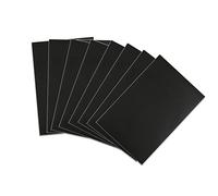 NUOLUX 8pcs A4 Tableau Noir Ardoise Sticker amovible Autocollant Sticker mural avec 1 craie (noir)