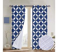 NUOMANAN Nuoman Rideau de Chambre à Coucher Motif Drapeau américain Violet/Blanc Isolant occultant 84" W x 100" L Color08