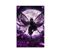 nuomesc Demon Slayer Shinobu Kocho Poster art décoratif sur toile pour salon, chambre à coucher, 30 x 45 cm