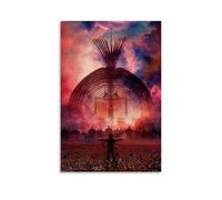 nuomesc Poster d'art Attack on Titan - Poster animé - Peinture décorative sur toile - Art mural - Pour salon, chambre à coucher - 20 x 30 cm