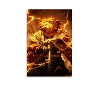 nuomesc Poster Demon Slayer Agatsuma Zenitsu - Art mural - Impression d'image moderne - Décoration de chambre familiale - 30 x 45 cm