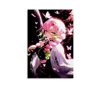 nuomesc Poster Demon Slayer Mitsuri Kanroji Anime Character Art mural Impression d'image moderne Décoration de chambre familiale 30 x 45 cm