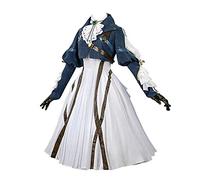 Nuoqi Violet Evergarden Costume de cosplay pour femme Bleu foncé Taille XL