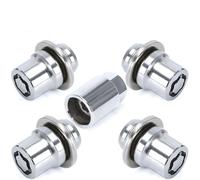 NUOSDEX Compatible avec Lexus pour 2001-2023 4 Écrous + 1 Clé 33 Mm De Hauteur Jeu D'écrous De Blocage De Roue M12 X 1,5 OEM : 00276-00900 0027600900 PT27648100 Goujons de Boulon Roue