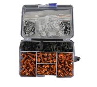 NUOSDEX Moto pièces vis de carrosserie Compatible avec YFM700 pour Raptor pour YFM660 pour Raptor 700R, boulons de carénage de Moto, vis, écrous, Attaches à vis(Orange)