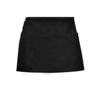 nuosen Tablier de Cuicine Court, 33 x 50cm Tablier Noir Anti-saleté avec Poches Demi Tabliers Unisex en Polyerter pour Maison Restaurant Pâtisserie Café Serveuse Chef Serveur Homme Femme