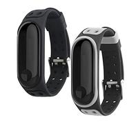 nuosiweilang 2PCS Bracelet Compatible avec Xiaomi Mi Band 5/Mi Band 6,Accessoire Bracelet de Remplacement coloré en Silicone Bandes pour Xiaomi Miband 5/Miband 6