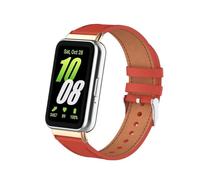 nuosiweilang Bracelet Compatible avec Samsung Galaxy Fit3 Strap Bracelet de Remplacement en Cuir Accessoires de Montre pour Samsung Galaxy Fit 3 SM-R390 Rouge