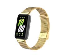 nuosiweilang Bracelet Compatible avec Samsung Galaxy Fit3 Strap Métal Acier Inoxydable Bracelet de Remplacement Accessoires pour Galaxy Fit 3 SM-R390 Doré