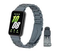 nuosiweilang Bracelet Compatible avec Samsung Galaxy Fit3 Strap Métal Acier Inoxydable Bracelet de Remplacement Accessoires pour Galaxy Fit 3 SM-R390 Gris