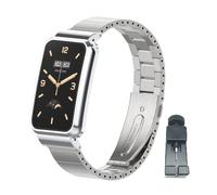 nuosiweilang Bracelet Compatible avec Xiaomi Mi Band 7 Pro Strap Métal Acier Inoxydable Bracelet de Remplacement Accessoires pour Xiaomi Smart Band 7 Pro Tracker Argent