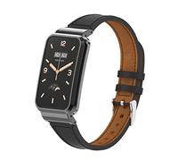 nuosiweilang Bracelet Compatible avec Xiaomi Smart Band 7 Pro Strap Bracelet de Remplacement en Cuir Accessoires de Montre pour Xiaomi Mi Band 7 Pro Tracker Noir