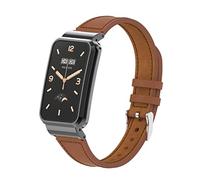 nuosiweilang Bracelet Compatible avec Xiaomi Smart Band 7 Pro Strap Bracelet de Remplacement en Cuir Accessoires de Montre pour Xiaomi Mi Band 7 Pro Tracker Marron