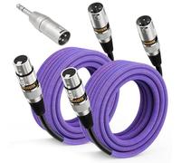 NUOSIYA Câble XLR Câble Microphone XLR 10M 2 Pack, XLR Mâle vers Femelle Câble Audio Professionnel 3 Broches pour DMX, Studio, Table de Mixage, Caméra