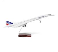 NUOTIE 1/125 Concorde Modèle d'Avion en Métal Moulé sous Pression - Affichage de Simulation à Grande échelle - Deux Versions Disponibles (France Airways)