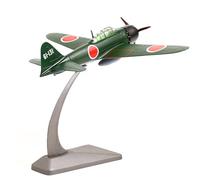 NUOTIE 1/72 A6M5c Zero Kit de modèle d'avion en métal moulé sous pression JP Nakajima WWII WWII Modèle d'avion de combat vintage avec support pour amateurs de militaires adultes, collections ou cadeau