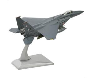 NUOTIE F-15E Eagle 1/100 Modèle de Chasseur en Métal USAF Fini Militaire Affichage Moulé sous Pression Modèle d'avion Kits de Préconstruction avec Présentoir