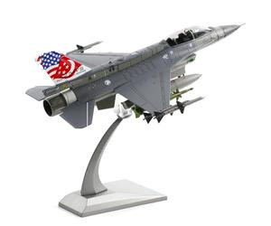 NUOTIE F-16 Fighting Falcon 1/72 Kit de modèle d'avion en Métal Moulé sous Pression Modèle de Pré-Construction d'avion en Alliage de Chasseur Multirôle avec Support (F-16D Singapour