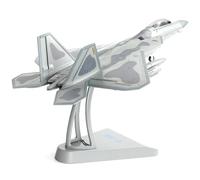 NUOTIE F-22 Raptor 1/72 Kit de modèle d'avion en métal moulé sous Pression USAF Avion de Chasse en Alliage avec Support pour Amateurs de Militaires Adultes, Collections ou Cadeaux créatifs (AK 90FS)